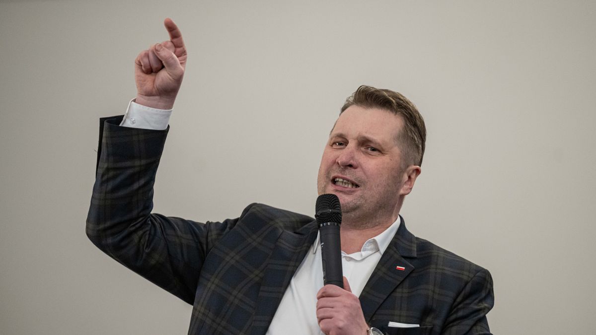 Przemysław Czarnek na spotkaniu z wyborcami