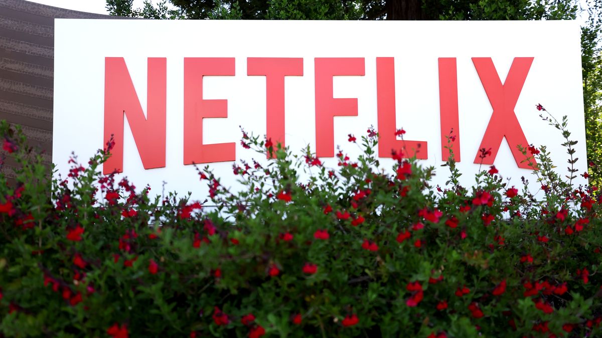 LOS GATOS, CALIFORNIA - APRIL 20: A sign is posted in front of Netflix headquarters on April 20, 2022 in Los Gatos, California. Shares of Netflix dropped over 35 percent after the company reported that it had lost 200,000 subscribers for the first time in the first quarter. The company also reported that it expects to lose an additional 2 million subscribers in the current quarter. (Photo by Justin Sullivan/Getty Images)
