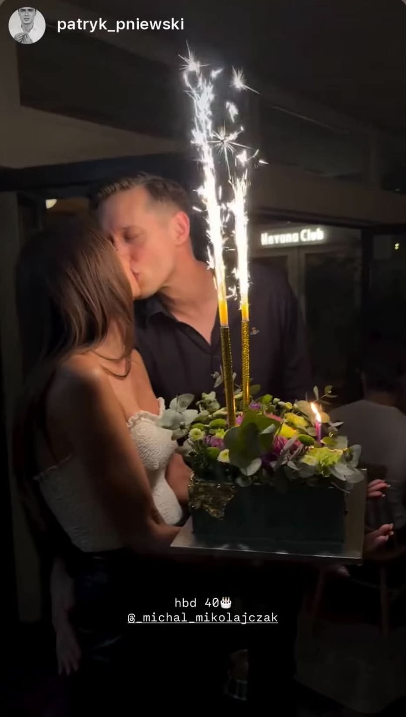Michał Mikołajczak celebruje 40. urodziny z ukochaną 
