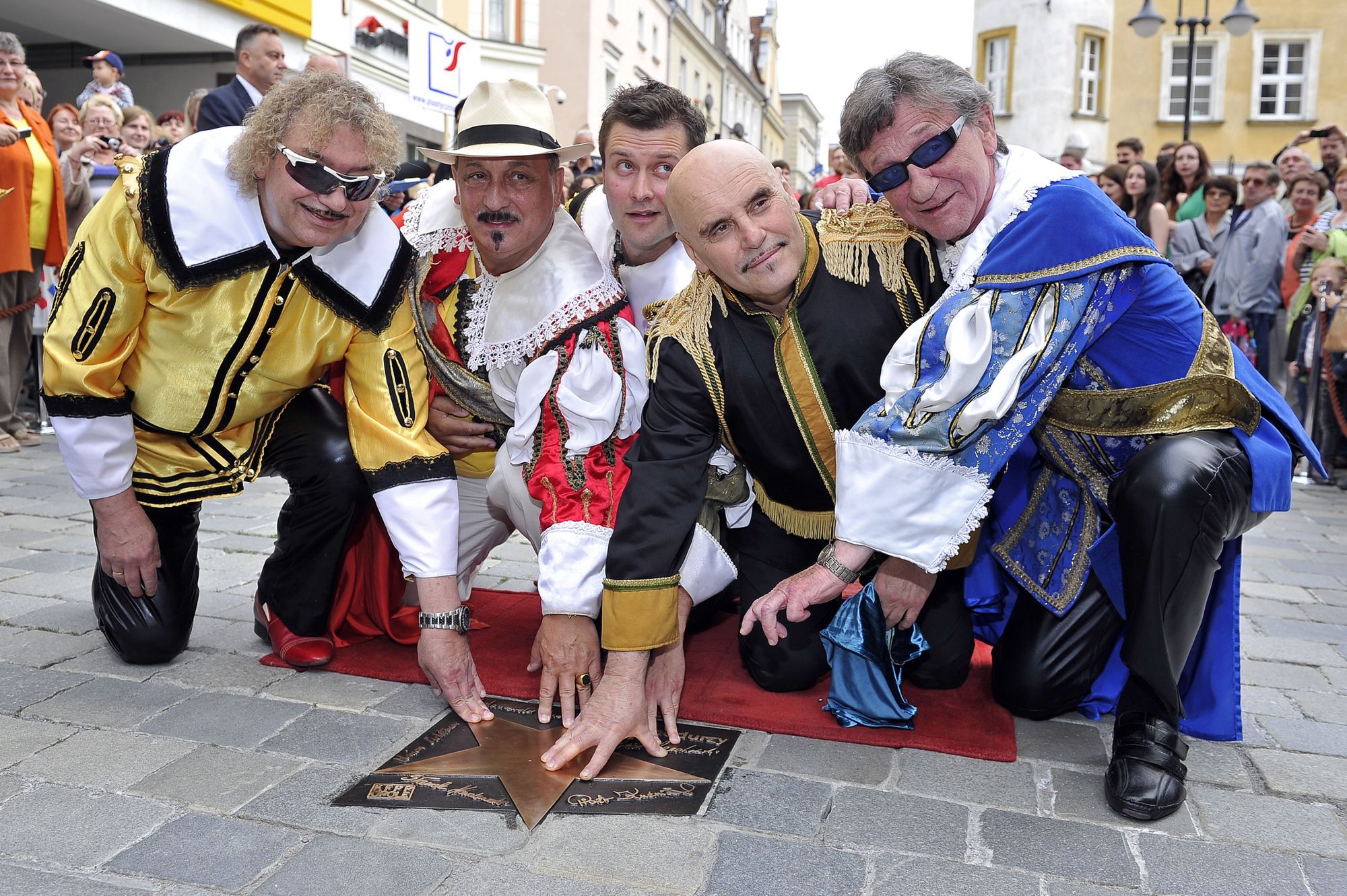 Trubadurzy w 2013 r. Od lewej: Piotr Kuźniak, Sławomir Kowalewski, Jacek Malanowski, Marian Lichtman i Ryszard Poznakowski