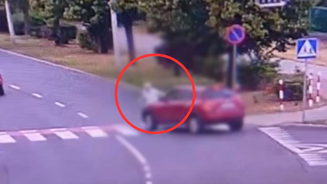 Potrącenie na przejściu. Wideo z Zielonej Góry