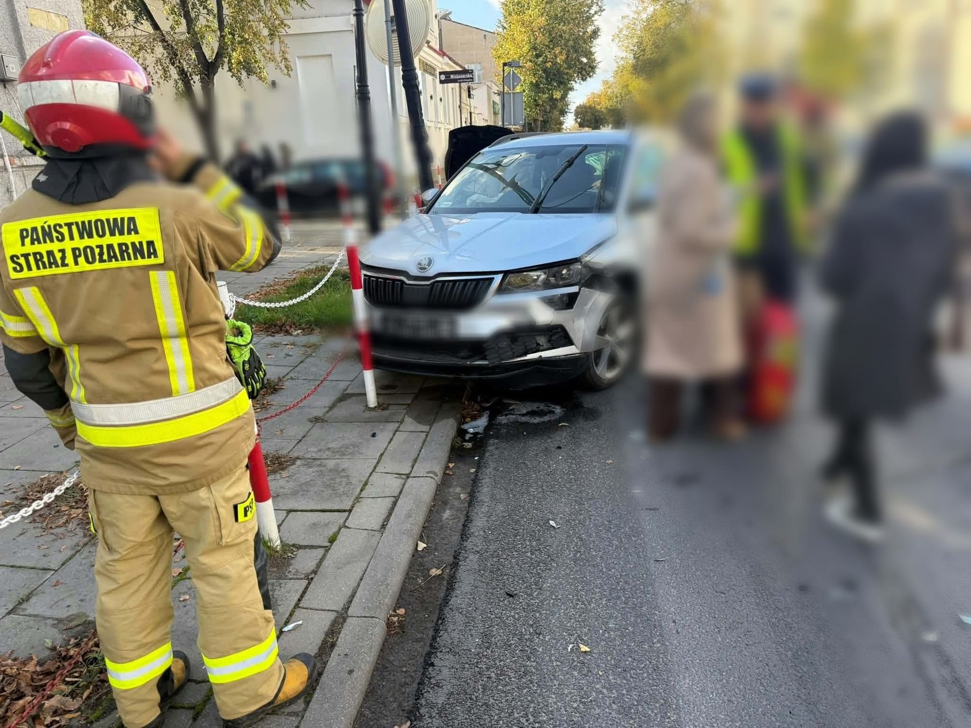 Zderzenie na skrzyżowaniu Misjonarskiej i Kolegialnej w Płocku 