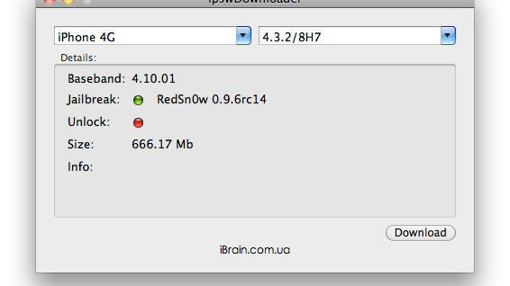 ipswDownloader, czyli ciekawy sposób na pobranie oprogramowania iOS 1