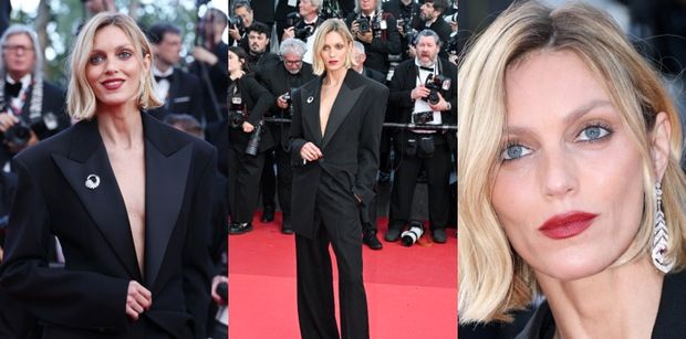 Wytworna Anja Rubik hipnotyzuje spojrzeniem w Cannes. Zdeklasowała resztę gwiazd festiwalu? (ZDJĘCIA)