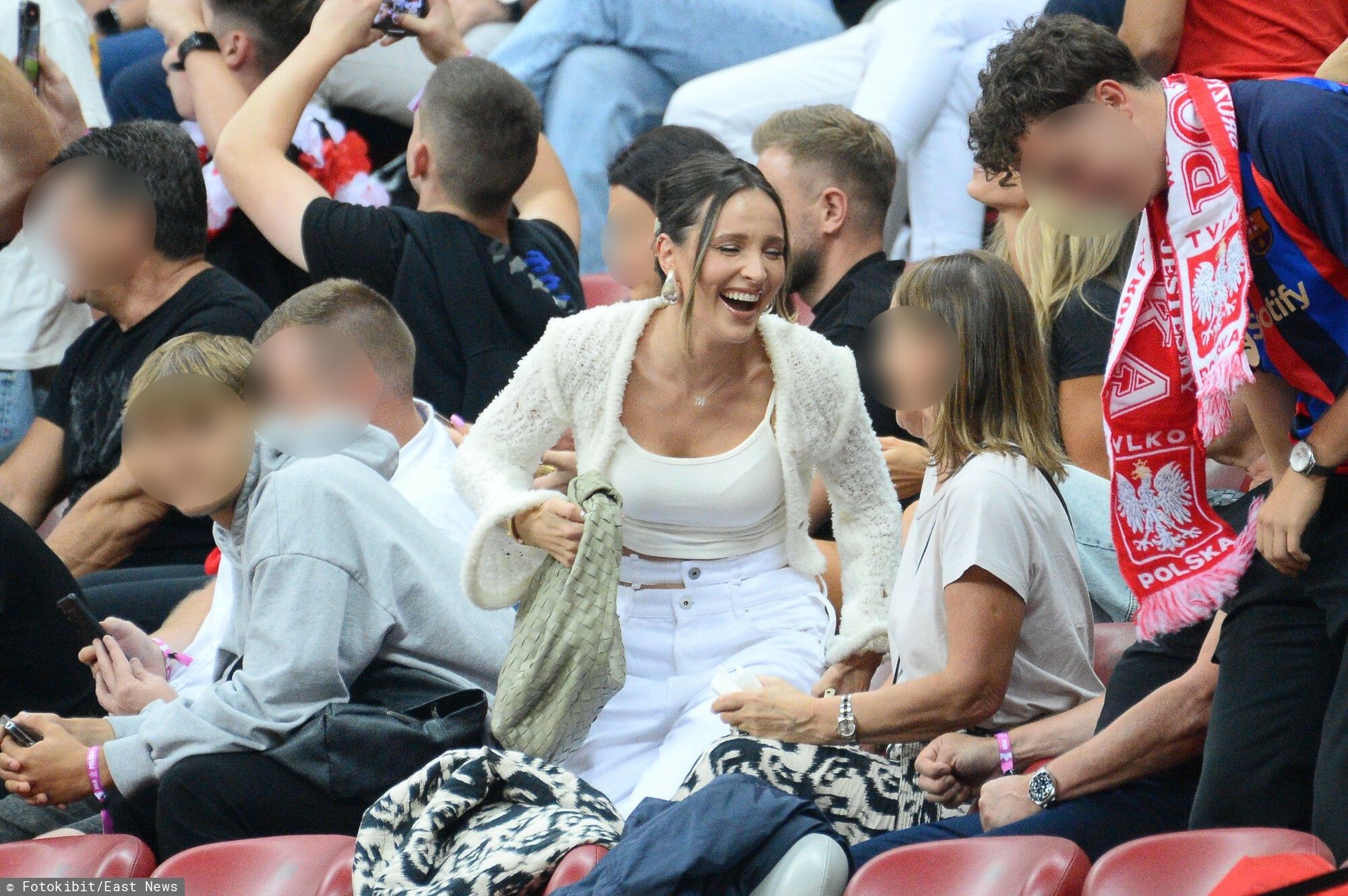 Marina Łuczenko kibicuje reprezentacji Polski z rodziną