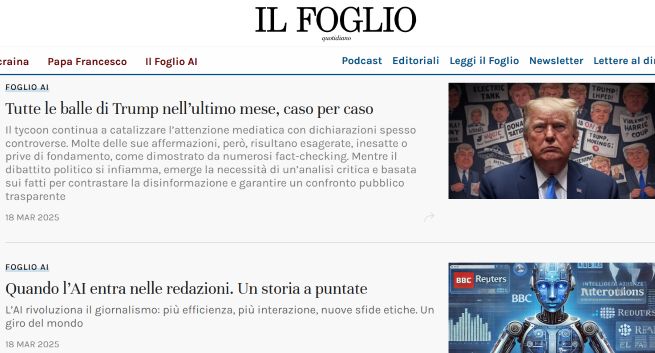 Włosi stworzyli gazetę wygenerowaną przez AI. Eksperyment ma potrwać miesiąc