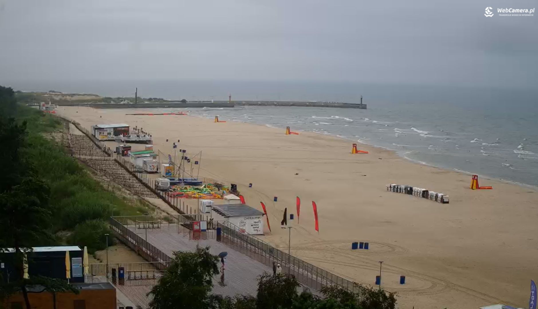 Była 7:55. Bardzo rzadka sytuacja na plaży w Łebie