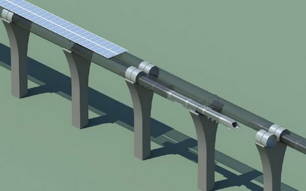 Trasę Hyperloop mają pokrywać panele słoneczne
