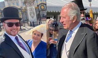 Jan Lubomirski relacjonuje pobyt na Garden Party u króla Karola: "Spędziliśmy bardzo miły czas na rozmowach z Ich Królewskimi Mościami"