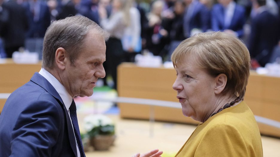 Donald Tusk i Angela Merkel