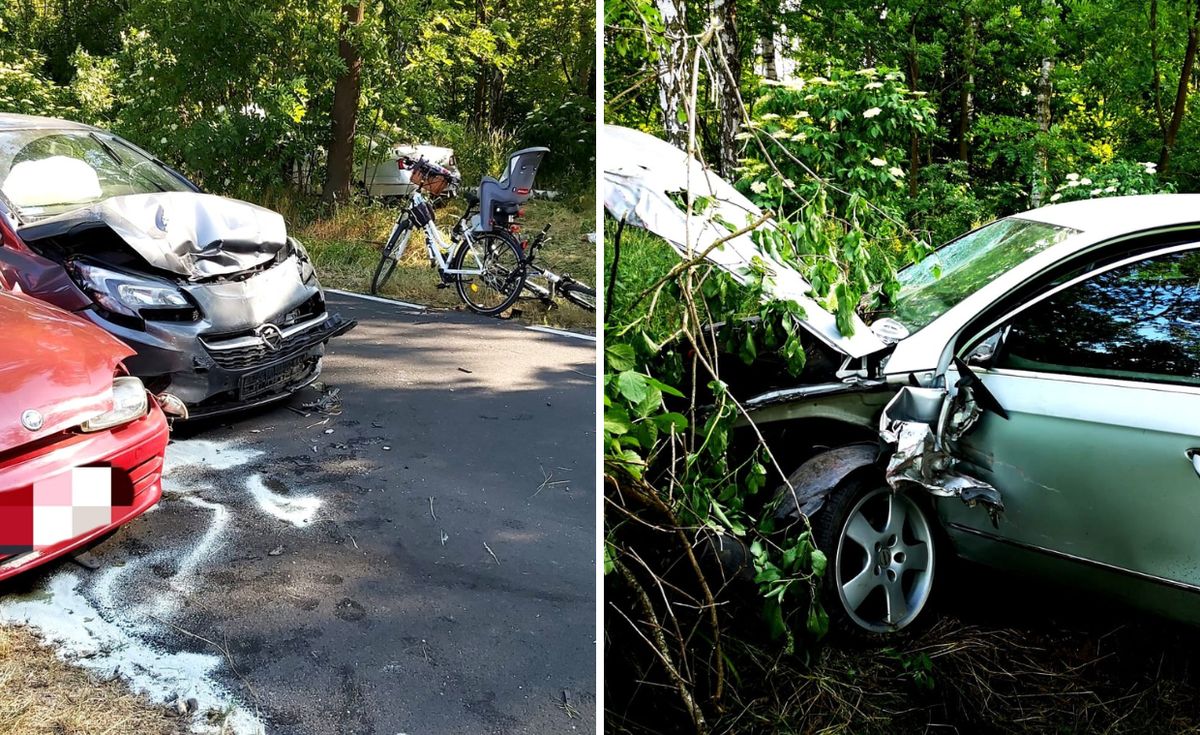 Wypadek z udziałem trzech aut i dwóch rowerzystów; nie żyje 14-latek (zdjęcie ilustracyjne).