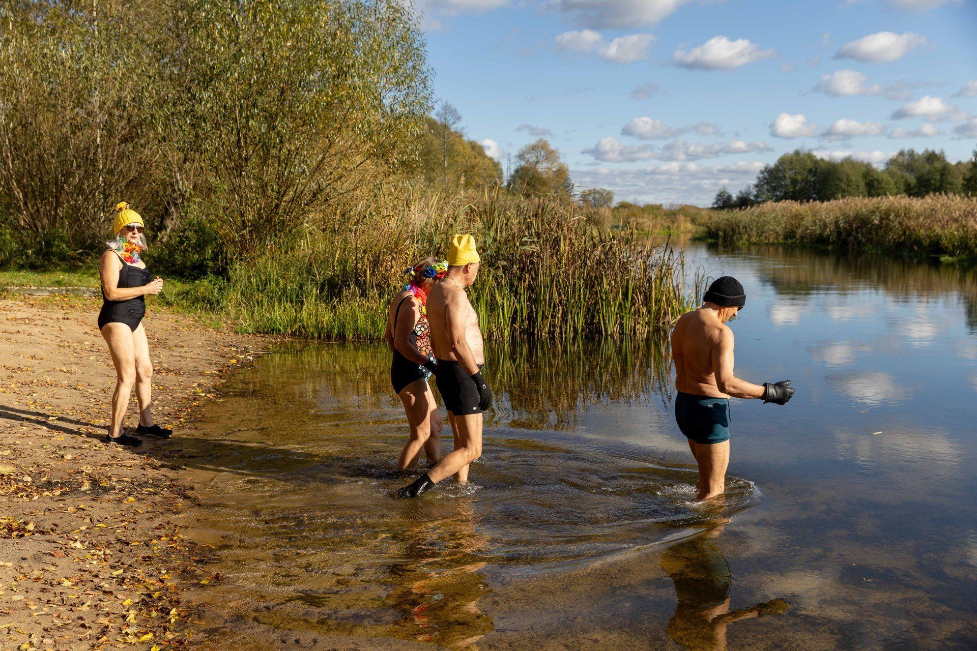 Październikowe morsowanie Podlaskiego Klubu Morsów. 