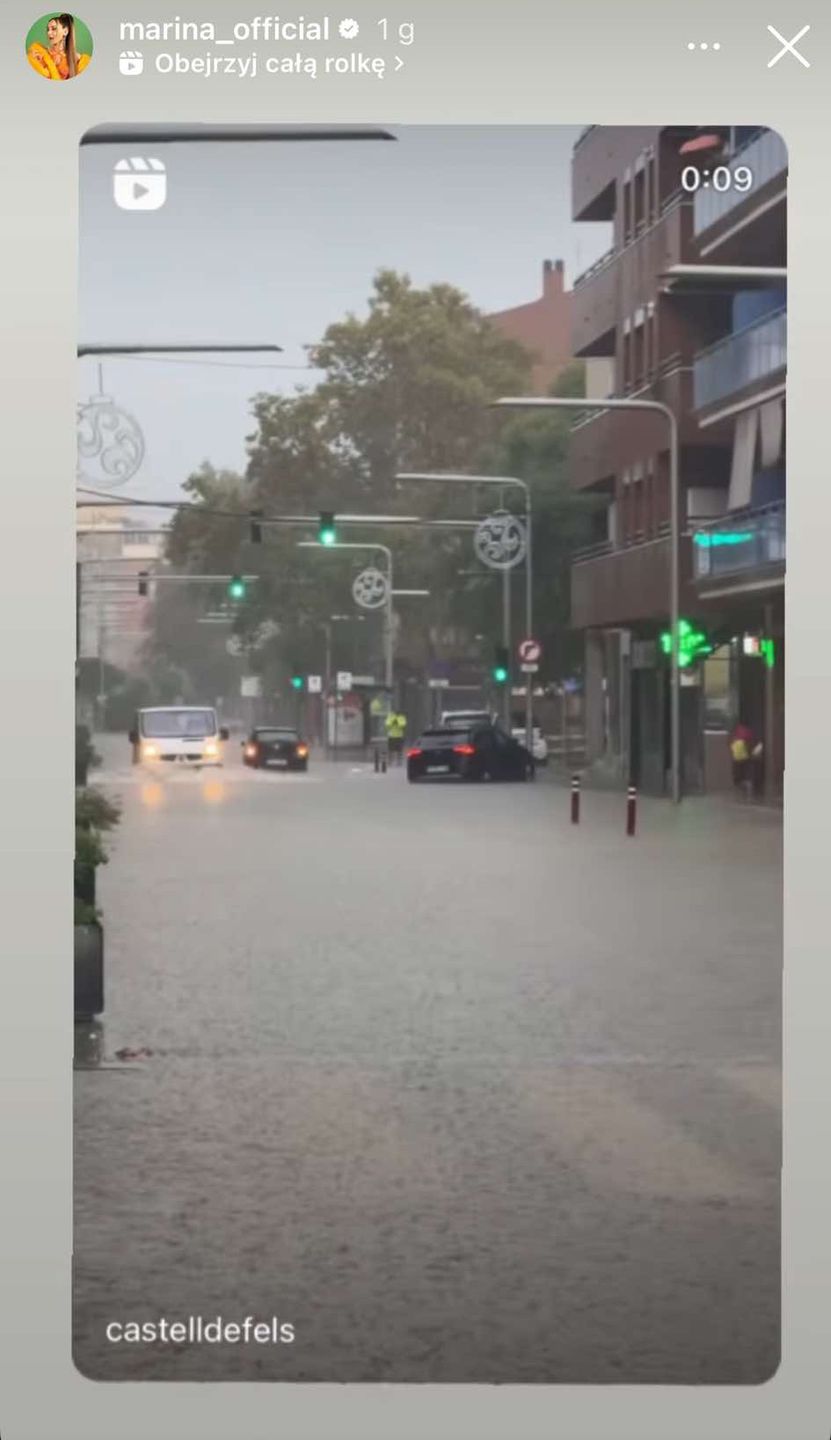 Marina o powodzi w Hiszpanii. Nie puściła syna do szkoły