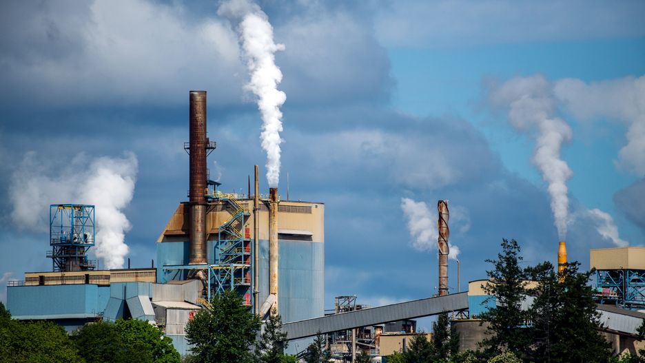 The Catalyst Crofton pulp and paper mill in Crofton, British Columbia, Canada, on Monday, May 8, 2023. Statistics Canada (STCA) is scheduled to release manufacturing sales figures on May 16. Photographer: James MacDonald/Bloomberg via Getty Images