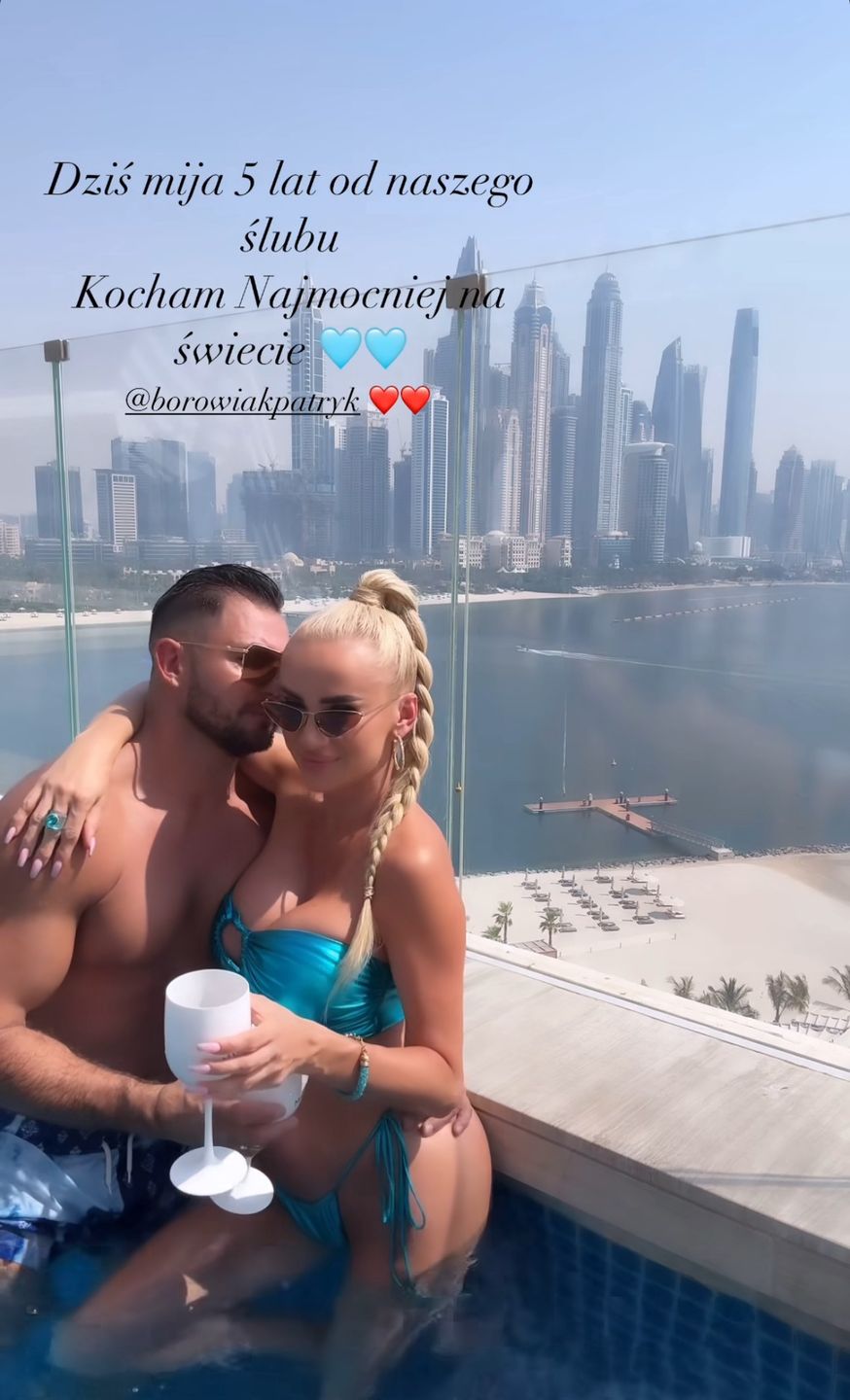 Izabela Macudzińska świętuje 5. rocznicę ślubu w Dubaju 