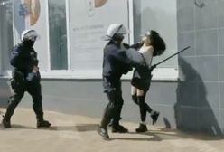 Głogów. Policjant bił pałką kobietę. Teraz KGP zabrała głos