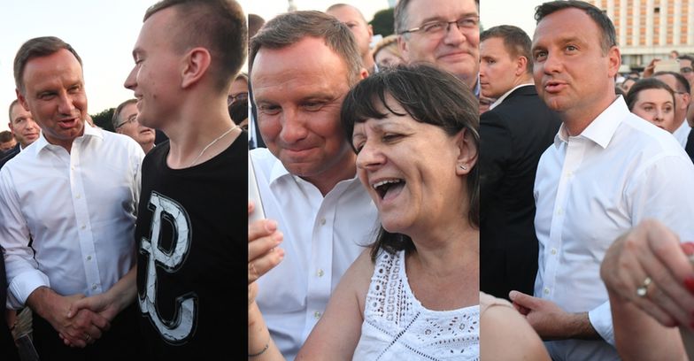 Andrzej Duda na placu Piłsudskiego