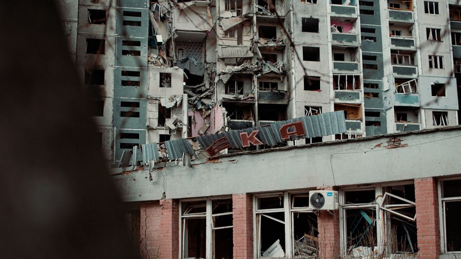 Autentyczne zdjęcia z bombardowanego  Czernihowa