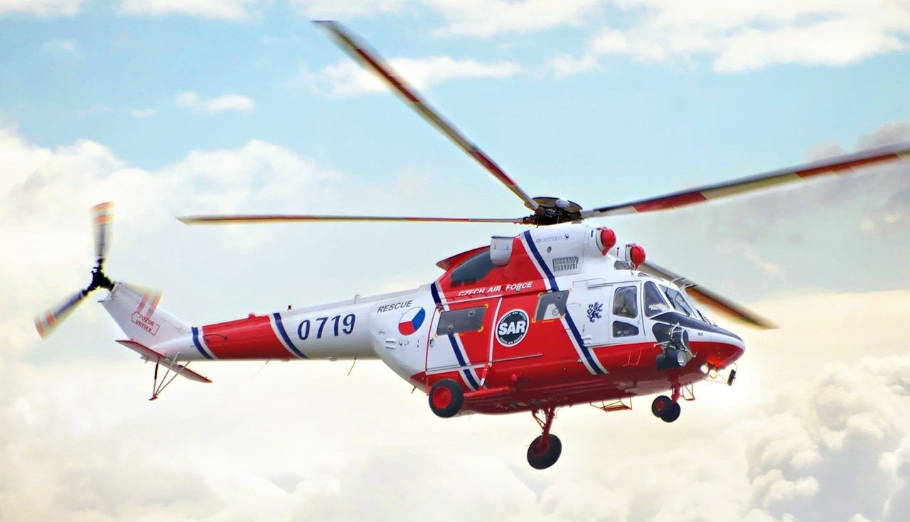 Czeski W-3A Sokół w odmianie ratowniczej