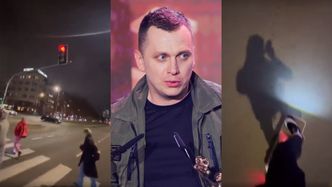 Wojciech Bojanowski przejechał NA CZERWONYM ŚWIETLE na pasach wśród pieszych. Wszystko nagrywał telefonem (FOTO)