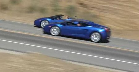 2 Lamborghini Gallardo wokół Los Angeles