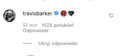 Travis Barker komentuje zdjęcia Kourtney Kardashian