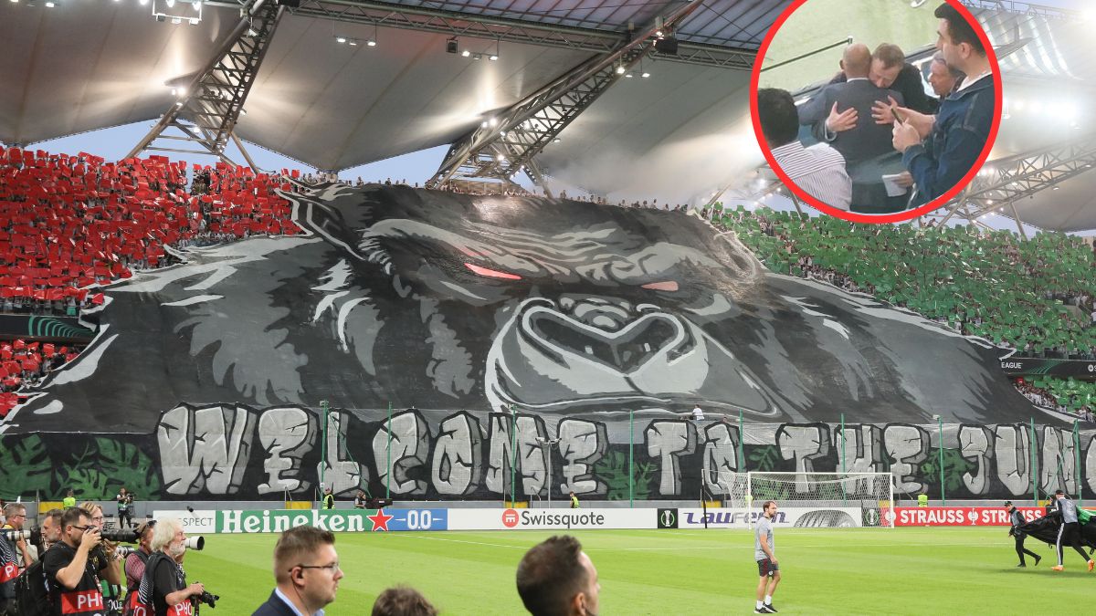 Olaf Lubaszenko na meczu Legii Warszawa