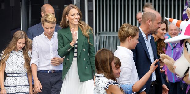 Księżna Kate i książę William rozdają uśmiechy w towarzystwie gromadki pociech. Książę George dogania już rodziców wzrostem (ZDJĘCIA)