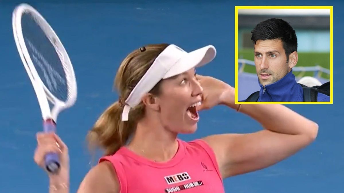 Novak Djoković zachwyca się zachowaniem Danielle Collins