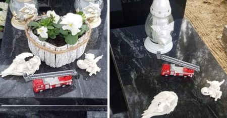 To nie mieści się w głowie! Pokazała grób dziecka