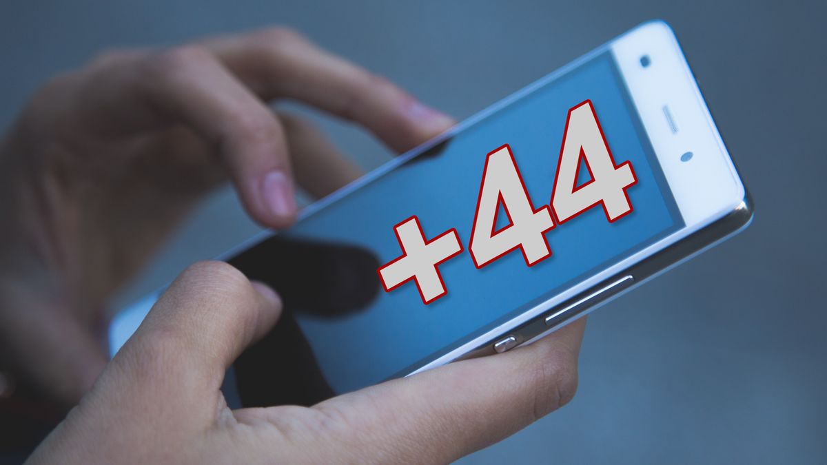 Fałszywy SMS z numeru kierunkowego +44