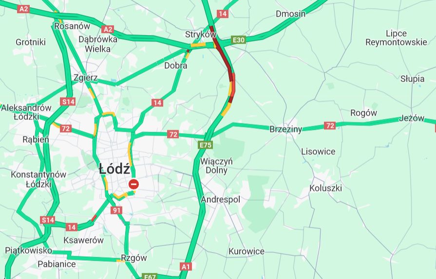 Wypadek na autostradzie. Zablokowana A1 w stronę Katowic