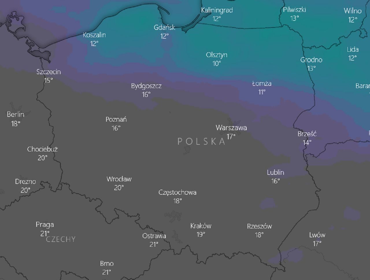 Pogoda na 18 maja. Przelotne opady i wiatr. IMGW prognozuje: w czwartek wrócą przymrozki