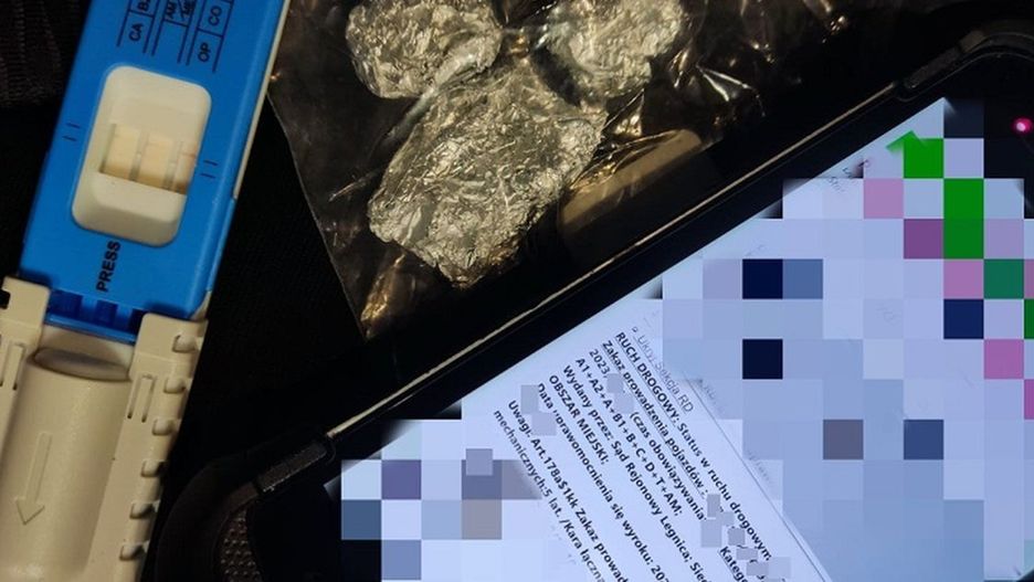 Legniczanin zatrzymany po jazdzie pod wpływem narkotyków (KMP Legnica)