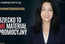 Plakat promujący petycję "Chroń wizerunek dzieci"