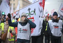 Kilka tysięcy związkowców w Warszawie. Protestują przeciwko likwidacji elektrowni węglowych