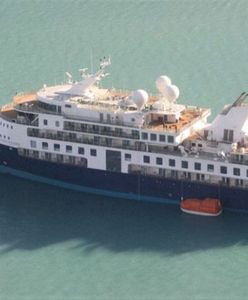 Luksusowy wycieczkowiec utknął na mieliźnie. 206 osób na pokładzie