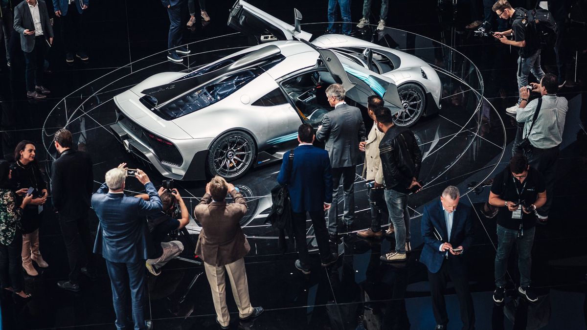 Sensacyjny AMG Project One był na targach w Poznaniu w 2018 roku (fot. Konrad Skura)