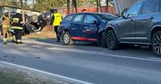 Karambol pod Warszawą. Oślepiony przez słońce doprowadził do wypadku