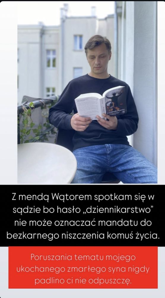 Filip Chajzer opublikował serię relacji na temat Jakuba Wątora