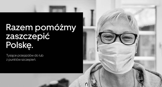 Uber zaoferuje kody na przejazdy do punktów szczepień lub z powrotem m.in. dla seniorów