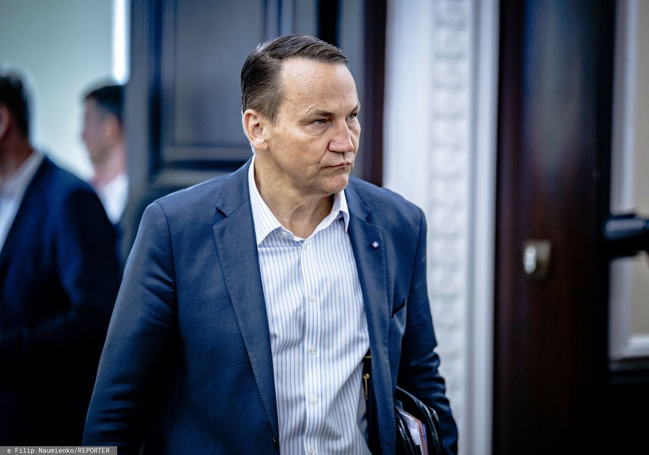 "Mam mocny argument". Sikorski o deklaracji Trumpa