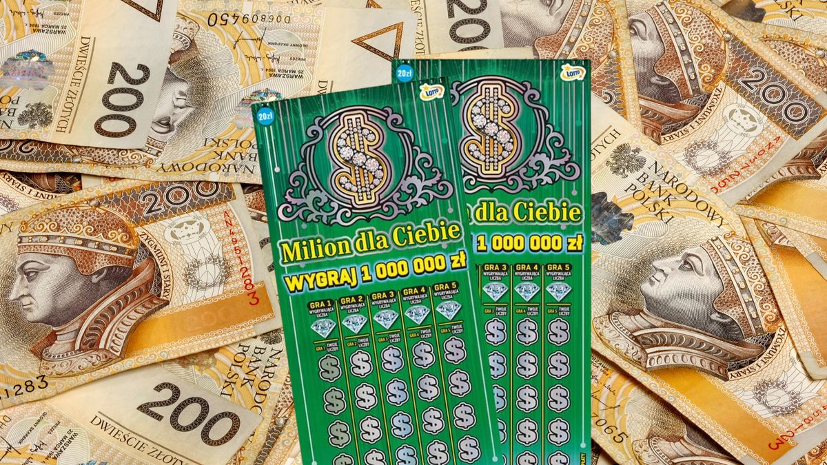 Ktoś wygrał 1 mln zł w zdrapce.