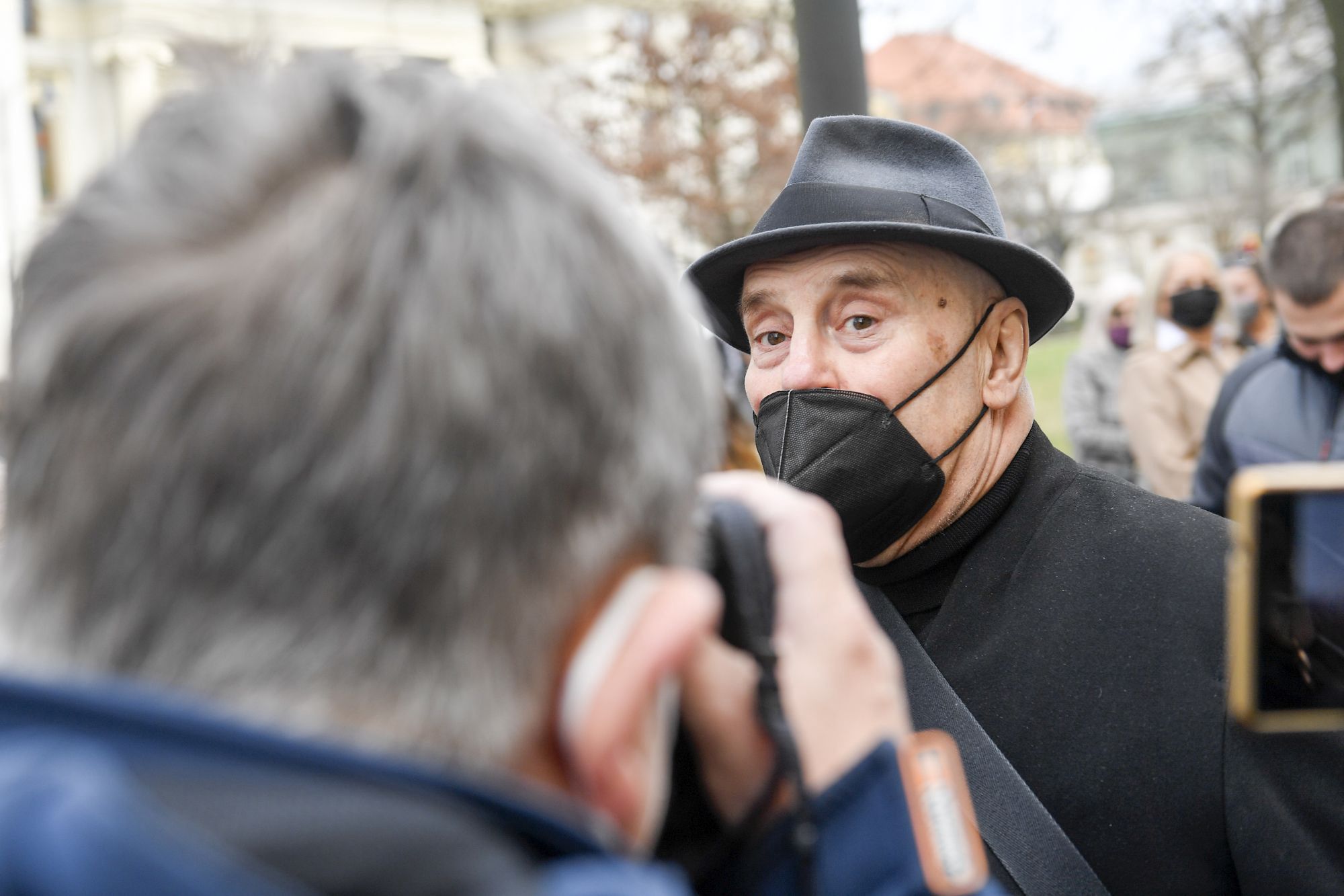 Marian Lichtman na pogrzebie Krzysztofa Krawczyka