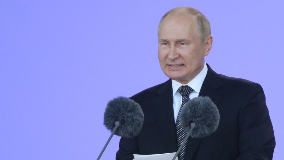 Putin Attends International Military-Technical Forum 'Army 2022' In Kubinka
KUBINKA, RUSSIA - AUGUST 15: (RUSSIA OUT) Russian President Vladimir Putin speaks during the opening ceremony of the International Military Technical Forum 'Army 2022', on August 15, 2022, in Kubinka, outside of Moscow, Russia. Putin hailed on Monday the Russian military's action in Ukraine, which has triggered the massive Western sanctions, and thanked Moscow's allies for their support. (Photo by Contributor/Getty Images)
Contributor