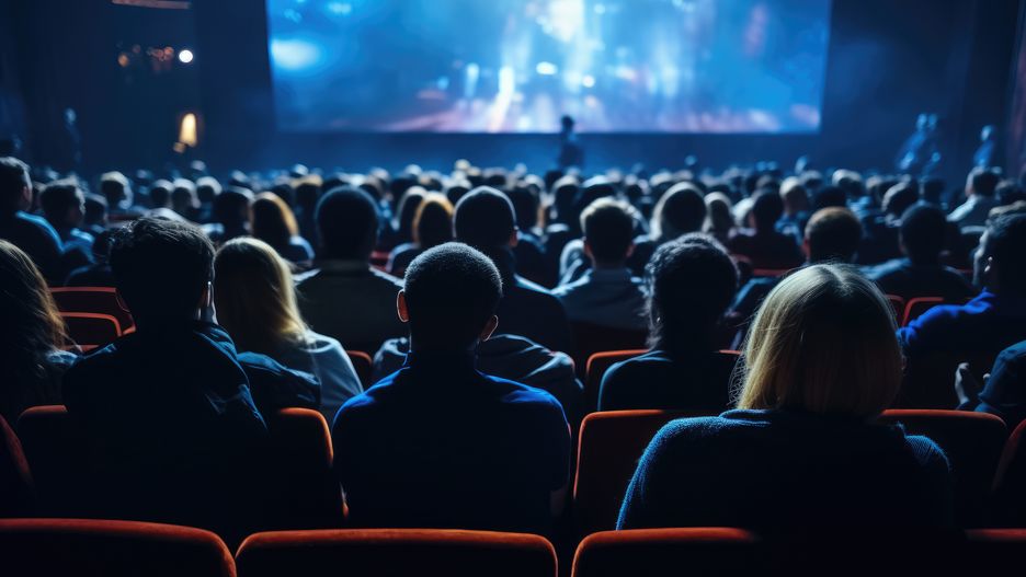A group of people gathered together to enjoy a movie projected on a large screen. This image can be used to depict a movie night, cinema experience, or community event.
Group of people gathered together to enjoy movie projected on large screen. This image can be used to depict movie night, cinema experience, or community event.
audience, person, cinema, show, auditorium, entertainment, hall, screen, theatre, watching, stage, crowd, seat, performance, film, dark, back, many, theater, spectator, movie, group, white, scene, room, drama, presentation, concert, row, viewer, premiere, sitting, light, blank, head, picture, seminar, event, space, comedy, theatrical, music, fun, interior, empty, projection, blue, motion, indoor, silhouette, audience, person, cinema, show, auditorium, entertainment, hall, screen, theatre, watching, stage, crowd, seat, performance, film, dark, back, many, theater, spectator, movie, group, white, scene, room, drama, presentation, concert, row, viewer, premiere, sitting, light, blank, head, picture, seminar, event, space, comedy, theatrical, music, fun, interior, empty, projection, blue, motion, indoor