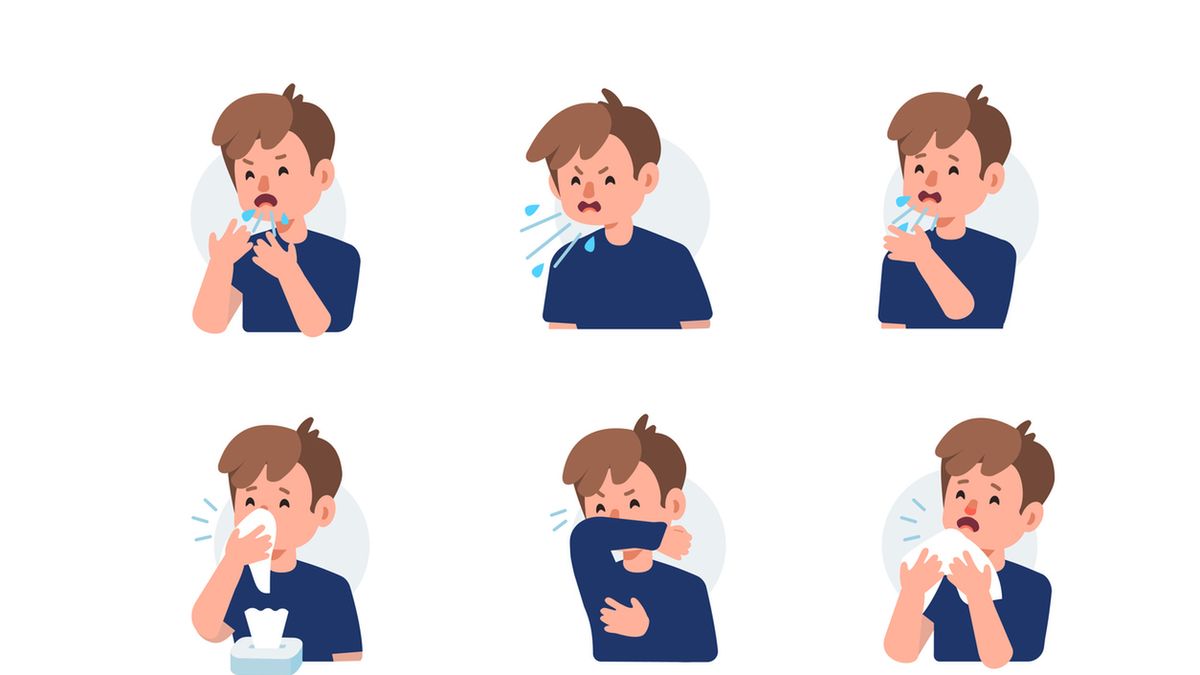 Podczas kichania zasłaniaj usta i nos, aby nie zarazić nikogo