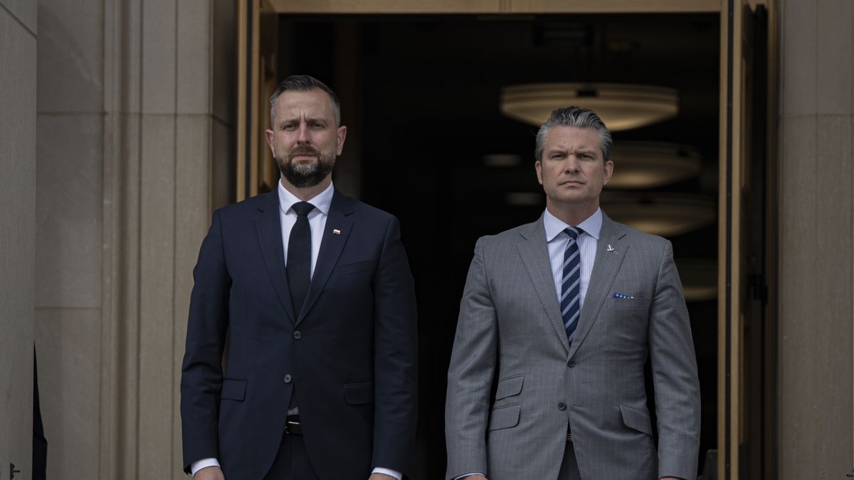 Pete Hegseth i Władysław Kosiniak-Kamysz podczas spotkania