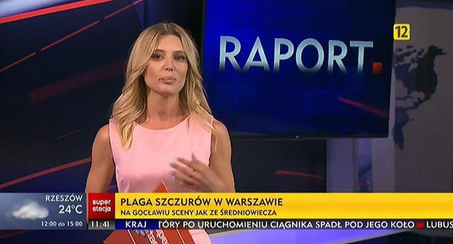 Weronika Korol wśród prowadzących "Raport" w Superstacji