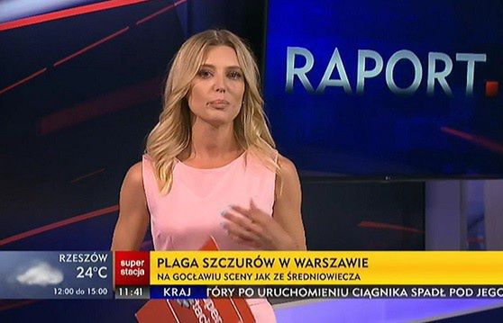 Weronika Korol wśród prowadzących "Raport" w Superstacji